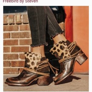 FreeBird Casey leopard ankle boot